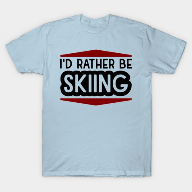 Be Skiing T-Shirt by Hashop